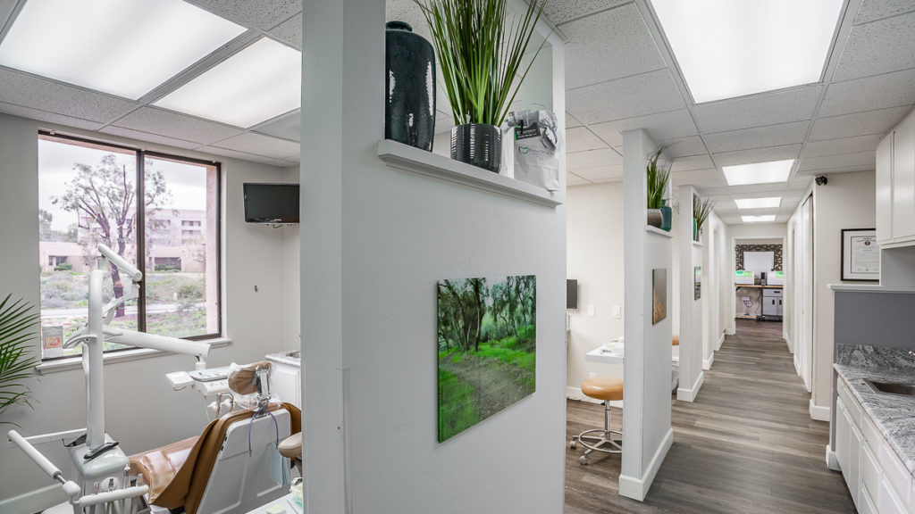 Treatment suites ast Poway Dental Arts were restorative dentistry services help patients fix issues and get back their smiles.